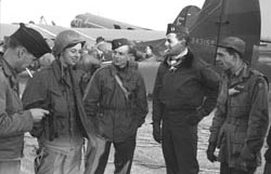 437th pilots and crew waiting to go. (J. Antrim)